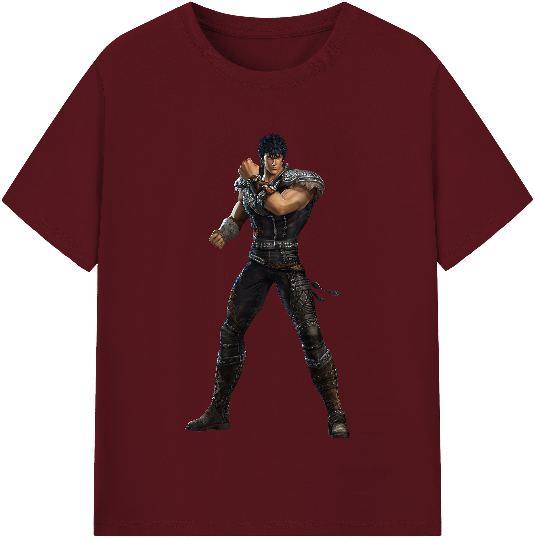 （画像用） 北斗の拳 Fist of the North Star 綿100％半袖Tシャツ（フロントプリント）